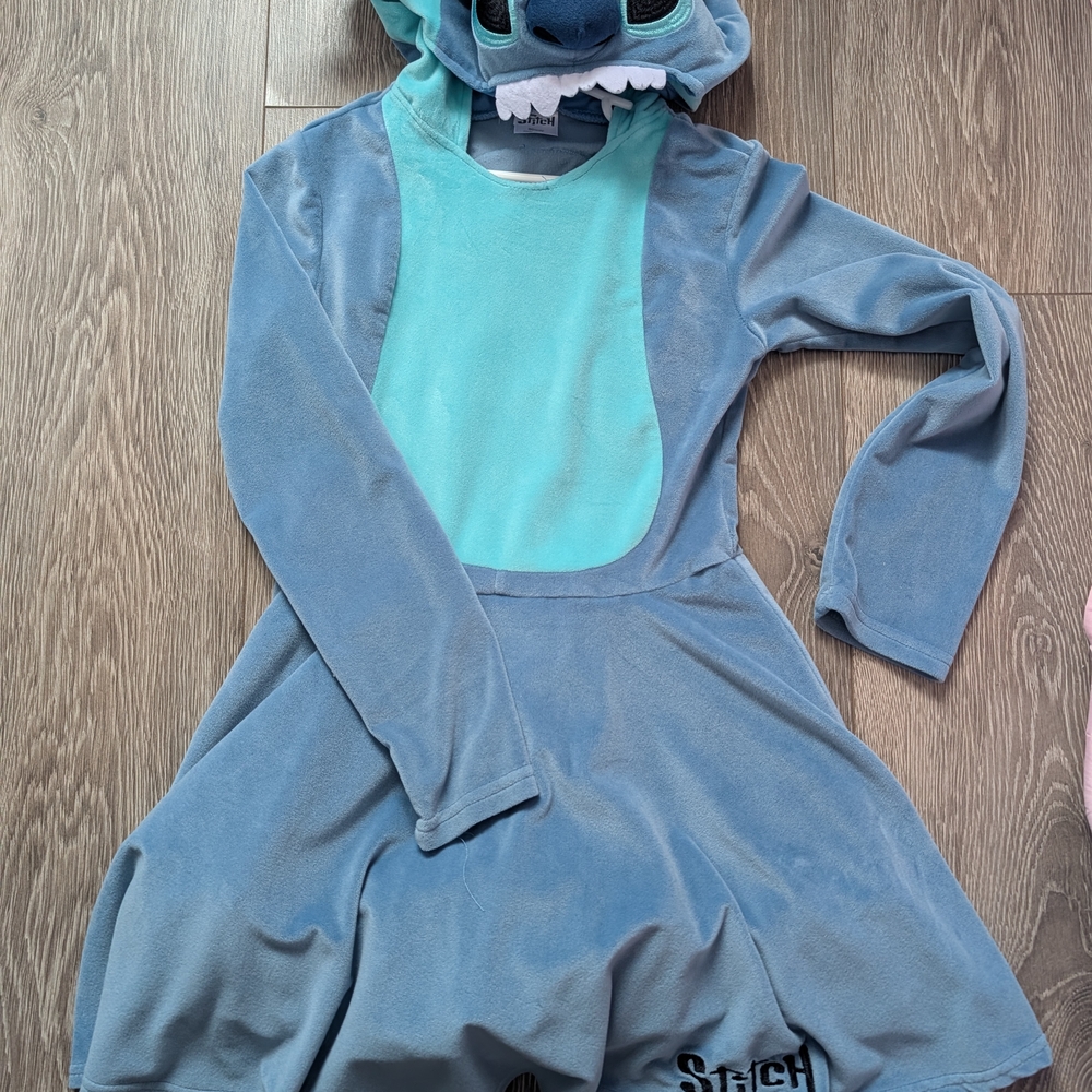 Stitch Costume Dress Hoodie Super Soft Girls Large Disneybound Halloween